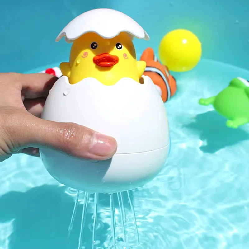 Cute Duck and Penguin Water Spray Bathing Toy for Kids - Fun Sprinkler and Shower Accessory for Bath Time and Swimming Gifts