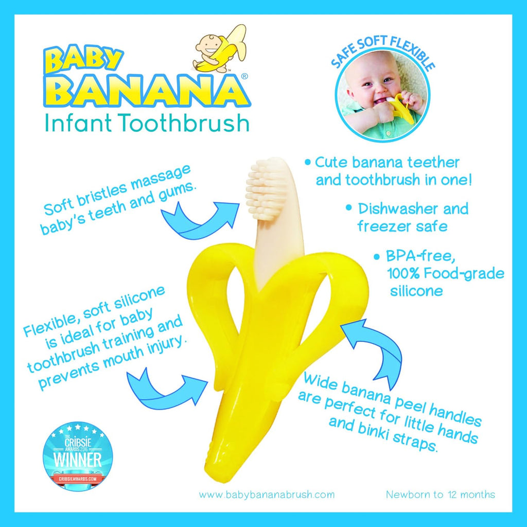 the Original, Banana Brush, Made in USA, Toddler Toothbrush, Family-Owned Business