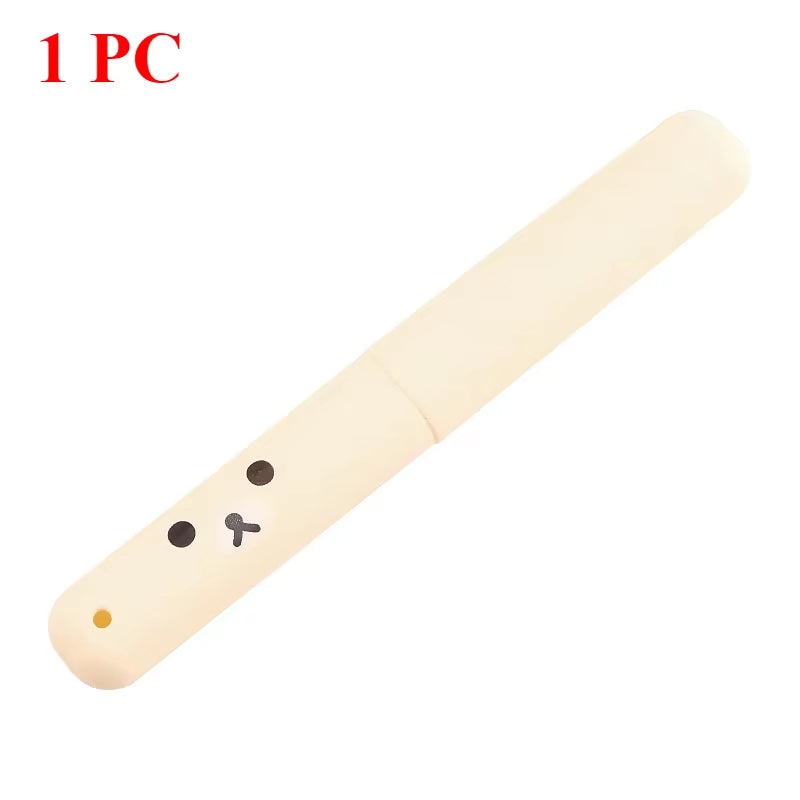 Travel Portable Toothbrush Box Toothbrush Storage Box Cute Cartoon Easy Bear Toothbrush Set Toilet Toothbrush Set